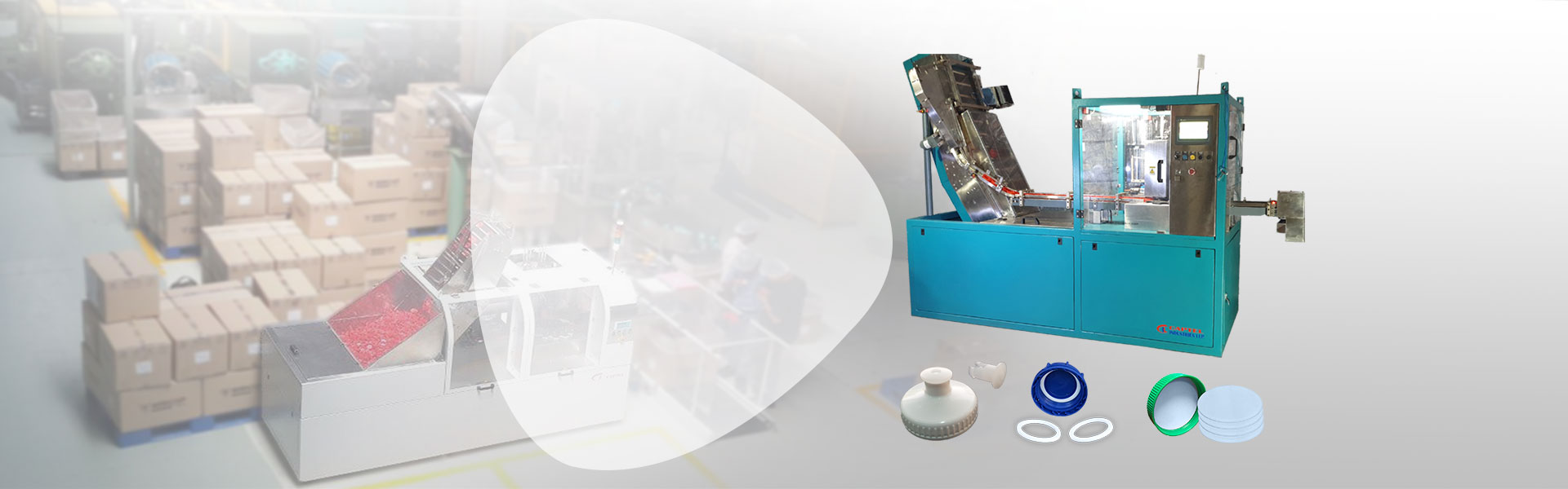 Packaging  Machines for fixing liners